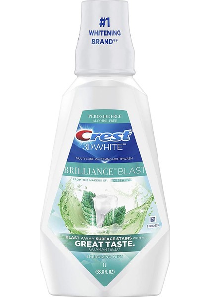 3D White Brilliance Blast Ağız Çalkalama Suyu 1lt