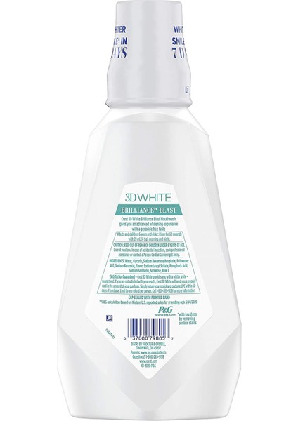 3D White Brilliance Blast Ağız Çalkalama Suyu 1lt