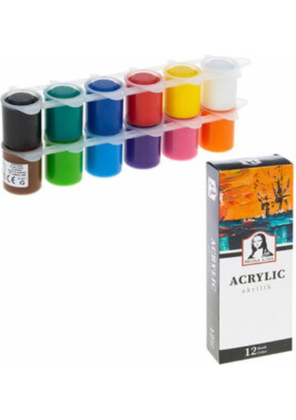 Monalisa 12li Akrilik Boya 22 ml ml123