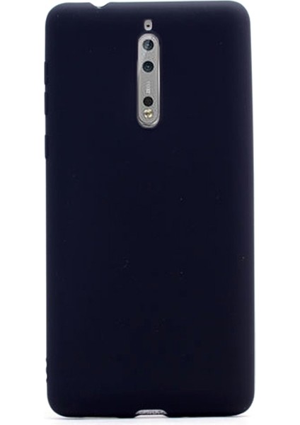 Nokia 8 Kılıf Premier Silikon Kılıf+Nano Glass Koruyucu Siyah