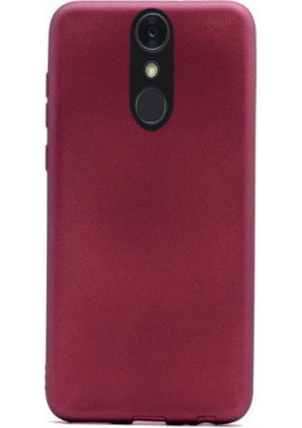 Apsuwa Lg Q7 Plus Kılıf Premier Esnek Yumuşak Lüx Silikon Mürdüm