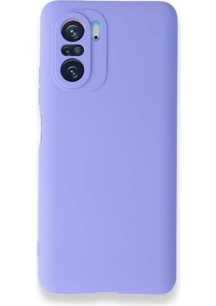 Xiaomi Redmi K40 Kılıf Ultra Elastik Silikon Rubber Premier Lila
