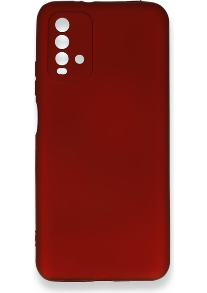 Apsuwa Xiaomi Redmi Note 9 Kılıf Ultra Elastik Silikon Rubber Premier Bordo