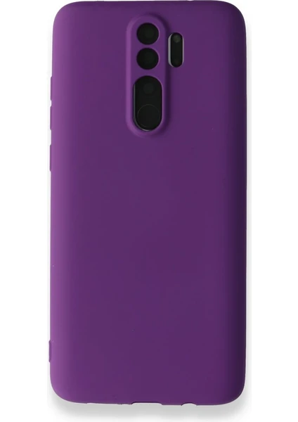 Apsuwa Xiaomi Redmi Note 8 Pro Kılıf Ultra Elastik Silikon Rubber Premier Mor