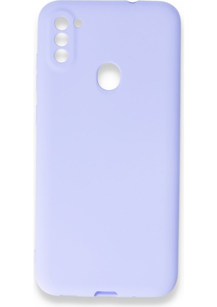 Apsuwa Samsung Galaxy A11 Kılıf Ultra Elastik Silikon Rubber Premier Lila