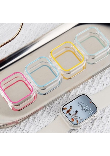 Apple Watch 44MM Fosforlu Kasa Koruyucu Yeşil modelleri