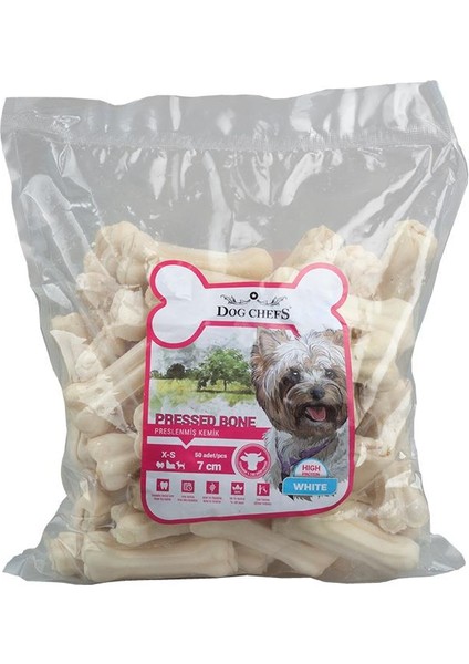 Beyaz Kemik 7 cm 50 Li Paket