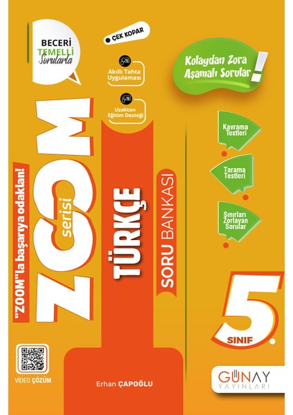 Gün&Ay Yayınları 5. Sınıf Zoom Serisi Türkçe Soru Bankası