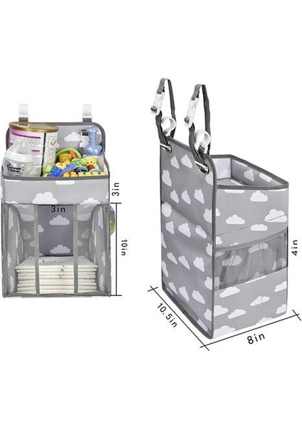 Bebek Bezi Caddy ve Asılı Organizatörler Beşik Depolama Organizatör Bebek Bezi Organizasyon Depolama Bebek Odası L9 | Katlanabilir Saklama Torbaları (Yurt Dışından) fiyatları