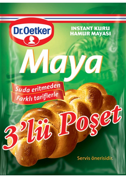 Dr.Oetker Instant Maya 3'lü 30 gr