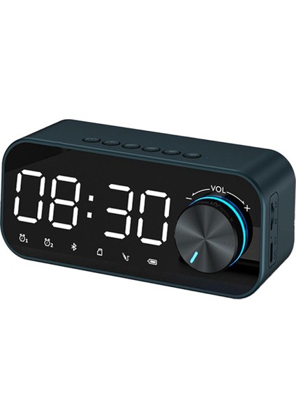 Dijital Çalar Saat LED Ekran Bluetooth Hoparlör Mp3 Fm Radyo Alarm Masa Saati