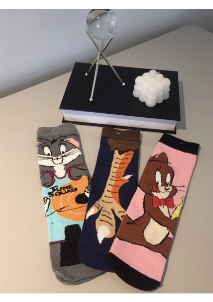 Ays Socks Boutique 3'lü Disney Unisex Çorap