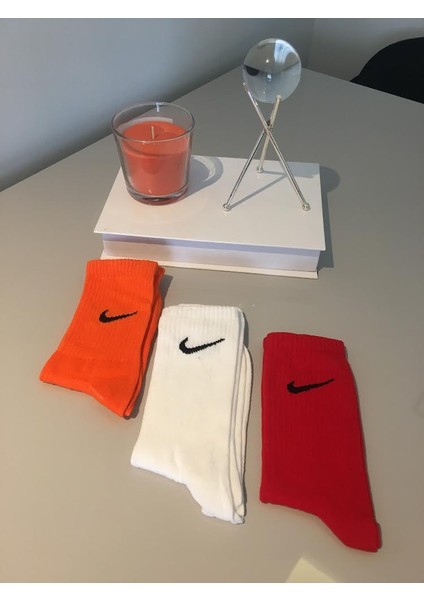 3'lü Pamklu Tenis Boy Kolej Çorap