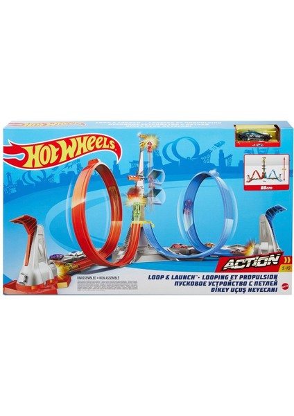 GRW39 Hot Wheels Dikey Uçuş Heyecan Yarış Seti
