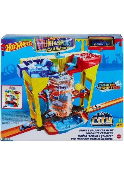 GRW37 Hot Wheels, Oto Yıkamada Renk Değiştirme Oyun Seti / +4 Yaş