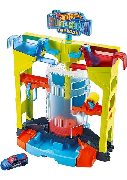 GRW37 Hot Wheels, Oto Yıkamada Renk Değiştirme Oyun Seti / +4 Yaş