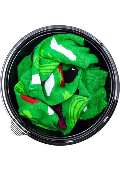 Salata Desenli Unisex Renkli Çorap 2 Çift