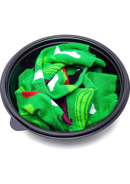 Salata Desenli Unisex Renkli Çorap 2 Çift modelleri