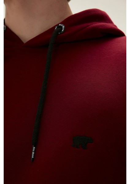 Bad Bear Bad Neck Hoodıe Bordo Erkek Sweatshirt 22.02.12.032-C65