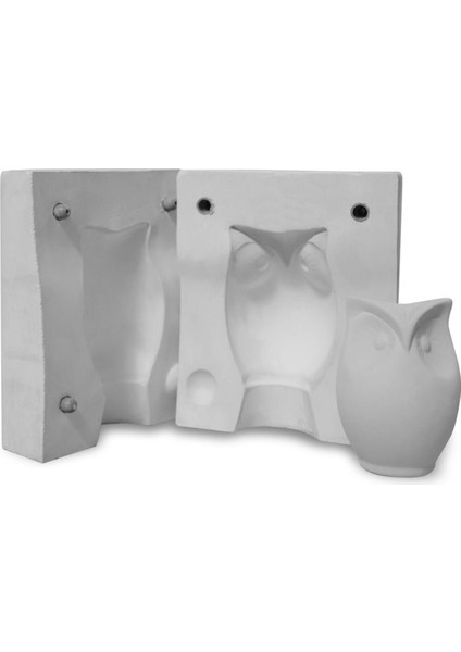 Puhu Baykuş Alçı Kalıp