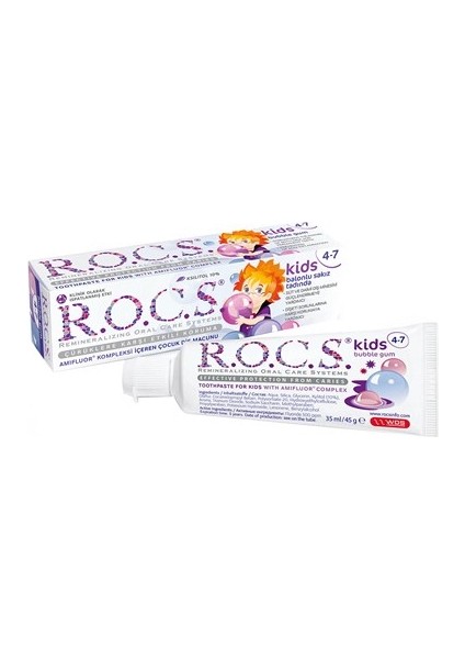 Kids Balon Sakızı Tadında Diş Macunu 45G (4-7 Yaş)