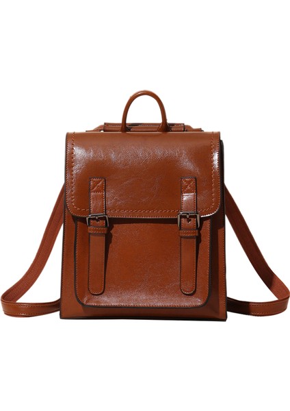 Deri Kadın Modası Sırt Çantası (Yurt Dışından)