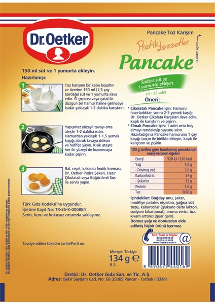 Dr.Oetker Pancake 134 Gr