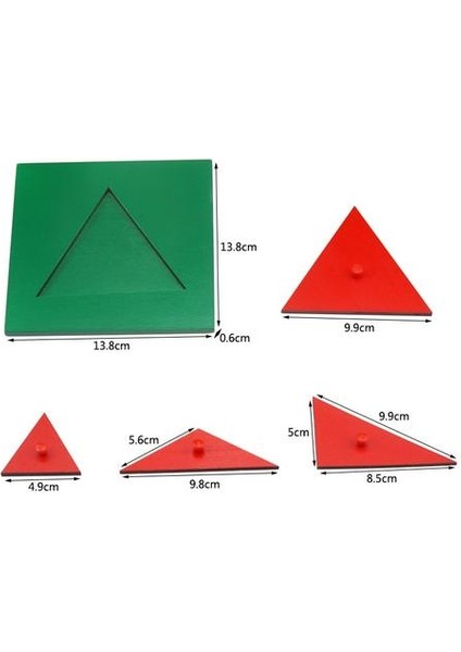 Montessori Matematik Oyuncak Ahşap Üçgen Ayrıştırma Bulmacalar Geometrik Üçgen Bilişsel Oyuncaklar Çocuklar İçin Erken Öğrenme Okul Öncesi | Matematik Oyuncakları (Yurt Dışından)