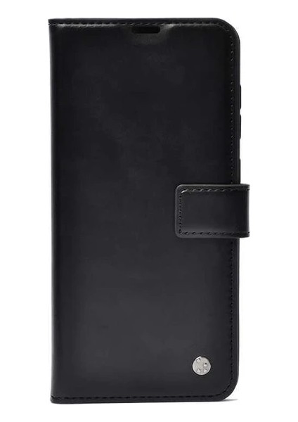Xiaomi Redmi 10C Kılıf Kar Delüx Cüzdan Kartvizitli Standlı Kopçalı Siyah