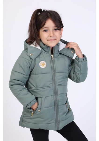 Toontoy Kız Çocuk Kapüşonlu Içi Kürklü Mont
