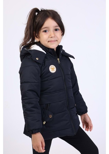 Toontoy Kız Çocuk Kapüşonlu Içi Kürklü Mont