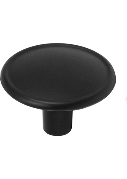 Düğme Kulp Daire Çekmece Dolap Kapak Kulpu Kulbu Metal Mat Siyah