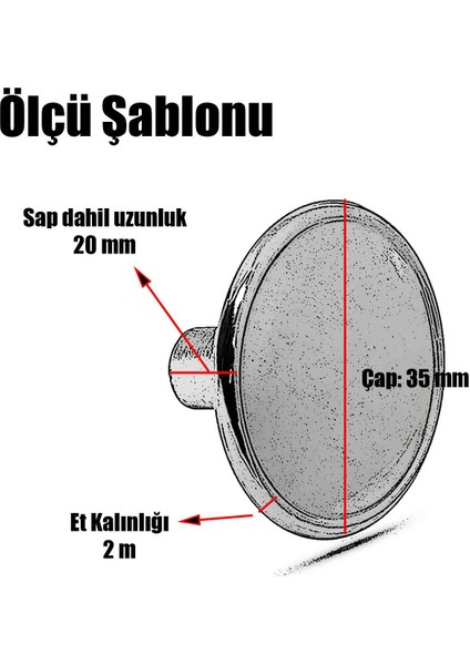 Düğme Kulp Daire Çekmece Dolap Kapak Kulpu Kulbu Metal Mat Siyah modelleri
