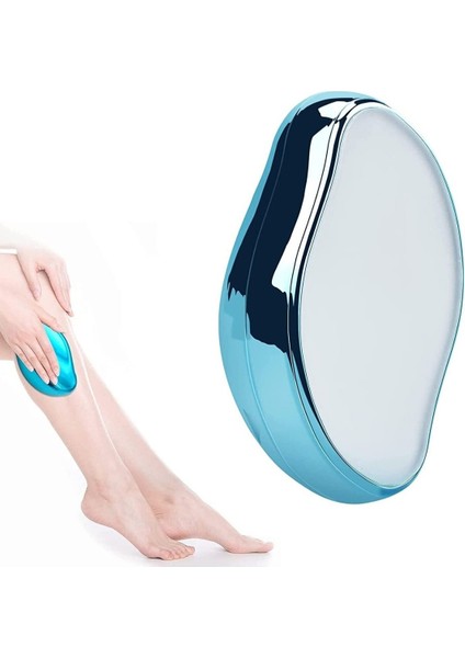 Crystal Eraser Epilasyon Aleti, Tüy Dökücü, Tüy Silgisi, Kristal Taş Mavi