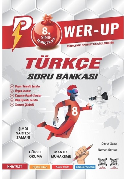 Nartest Yayınevi 8. Sınıf Power-Up Türkçe Soru Bankası