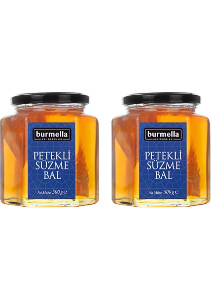 Petekli Süzme Bal 2 x 500 gr