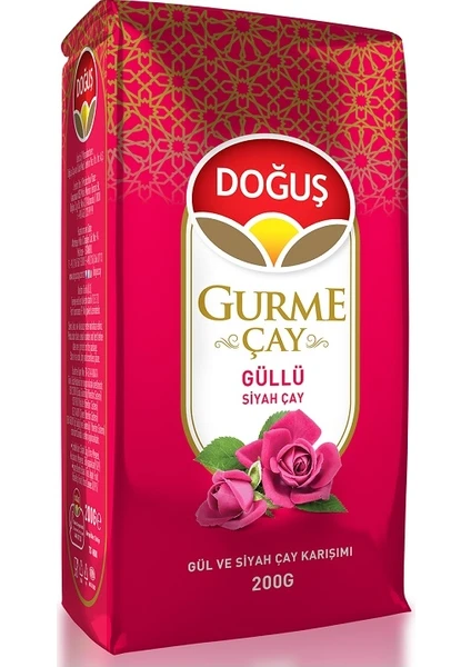 Gurme Güllü Siyah Çay 200 gr