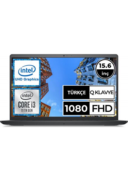 Inspiron 15 3511 i35111015_U06 Intel Core i3 1115G4 8 GB 512 SSD Windows 10 Home 15.6" FHD Taşınabilir Bilgisayar