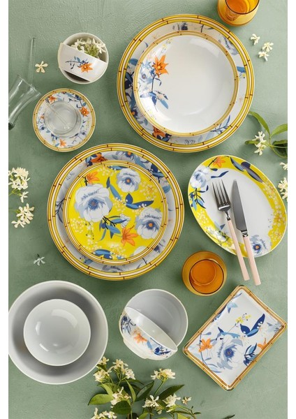 Flora 50 Parça Yemek ve Kahvaltı Takımı