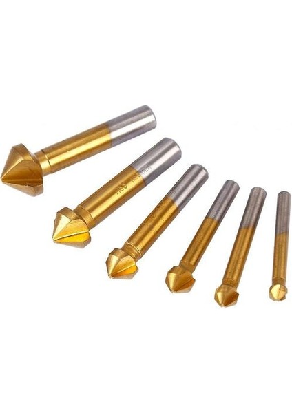 6 90 Kesiciler Seti Hss Kesiciler, Titanyum Kaplamalar 6.3-20.5 mm Kesici (Konik Kesiciler Seti + 1 Yumruk) (Yurt Dışından)