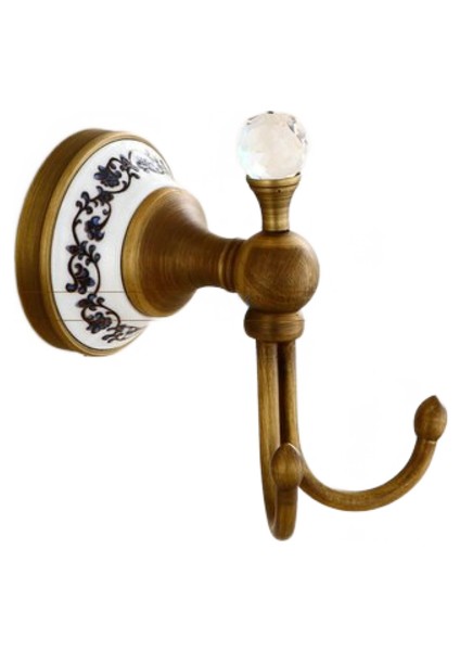 Antika Fırçalanmış Bakır Kristal ve porselen Baz Banyo Handware Banyo Havlu Raf Havlu Bar Kağıt Tutucu Sabunluk Kanca BS8005 | Kristal Kağıt Havlu Tutucu | Kristal Kristal Hooks (Yurt Dışından)