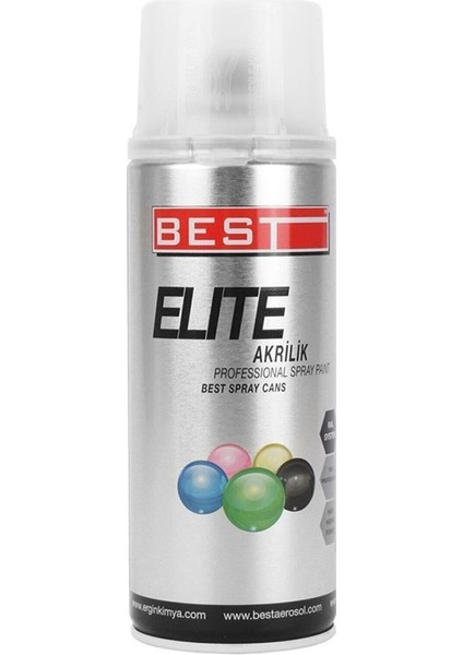 Best Elite Sprey Boya Akrilik Ahşap Metal Ral 9010 Mat Beyaz Sprey Boya