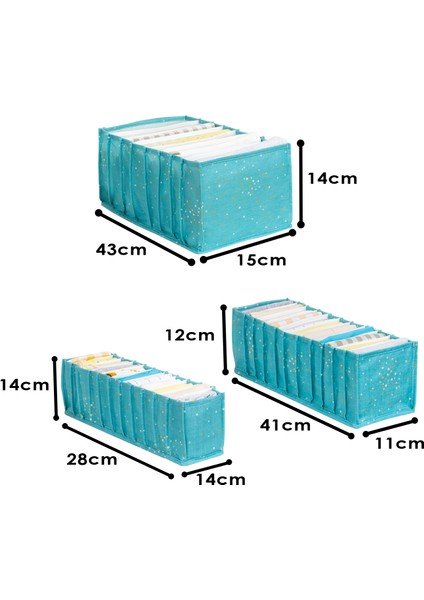 Baby Çok Amaçlı Akordeon Organize Bebek Odası Çekmece Düzenleyici (3lü Set) fiyatları