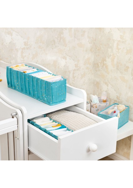 Baby Çok Amaçlı Akordeon Organize Bebek Odası Çekmece Düzenleyici (S) Boy modelleri