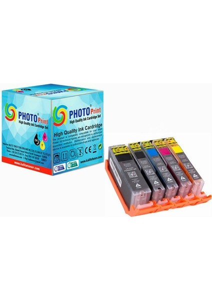 Xplus® Canon Pixma TR7550 PGI-580XL-CLI-581XL Kartuş Takım Set