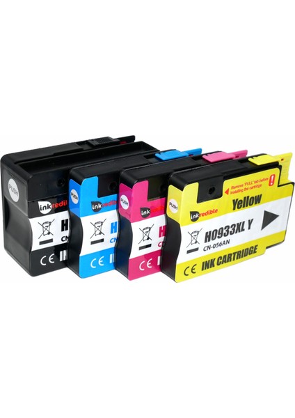 Photo Print® HP 932XL Officejej 7612 Uyumlu Yüksek Kapasite 4 Renk Muadil Kartuş Seti