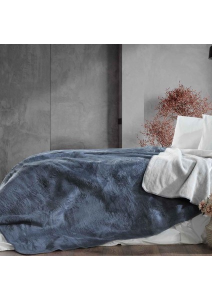 Bella Tek Kişilik Battaniye 150 x 200 Mavi02