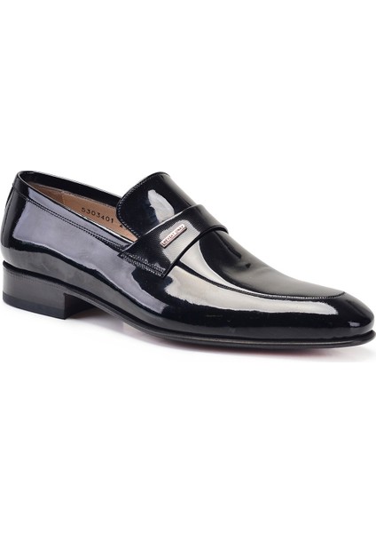 Siyah Klasik Loafer Kösele Erkek Ayakkabı -11398- fiyatları