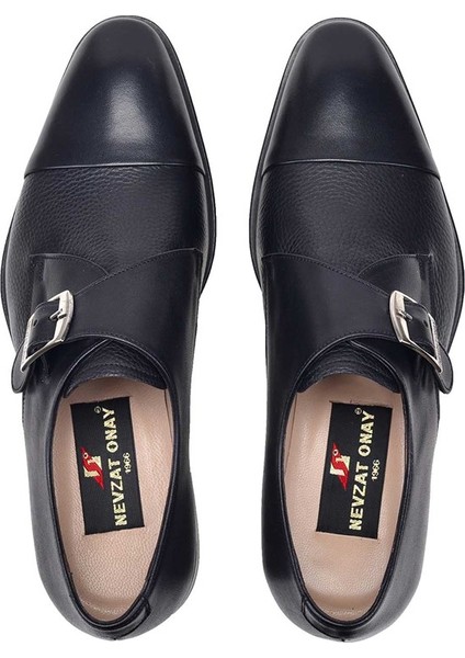 Siyah Tokalı Klasik Erkek Ayakkabı -11801- modelleri