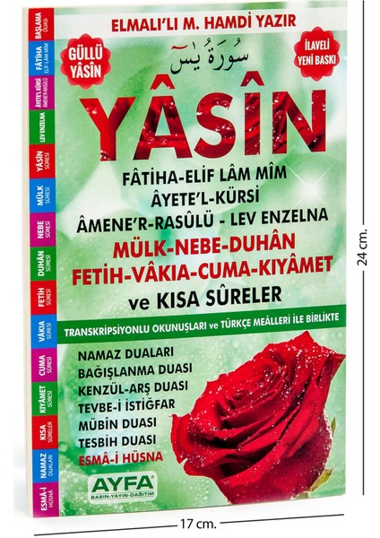 Ekonomik Yasin Kitabı - Orta Boy - 80 Sayfa - Yeşil Renk -  - Mevlid Hediyesi